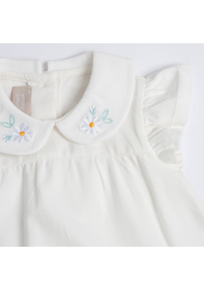 Chicco Kız Bebek Kısa Kollu Tişört 09102065000000 000030 Beyaz