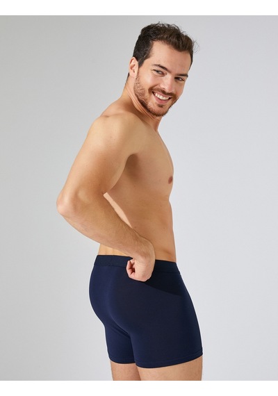 Koton 2'Li Boxer Pamuklu Desenli Saks Desenli 3Wlm90065Mk 3Wlm90065Mk9D6 Saks Mavisi