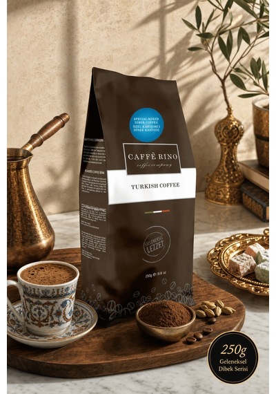 Caffe Rino Özel Karışımlı Geleneksel Dibek Türk Kahvesi 250 G