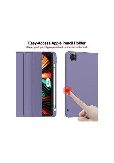 Apple Uyumlu iPad Pro 11inç M2 2024 Kılıf Pen Charge Kalem Bölmeli A2836 A2837 A3006