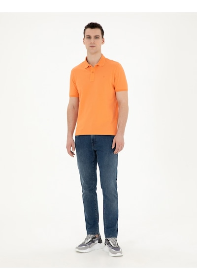 Pierre Cardin Erkek Mercan Tişört Basic 50280754-vr204 Mercan
