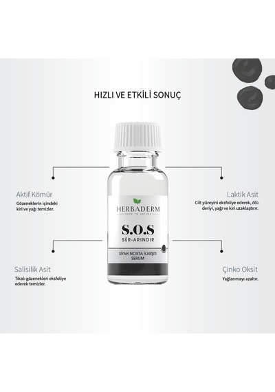 Herbaderm S.O.S Siyah Nokta Karşıtı Serum 20 ML