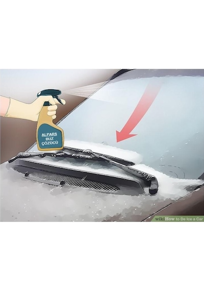 Alpars Araba Cam Buz Çözücü Sprey Cam Buzlanma Önleyici 500 Ml