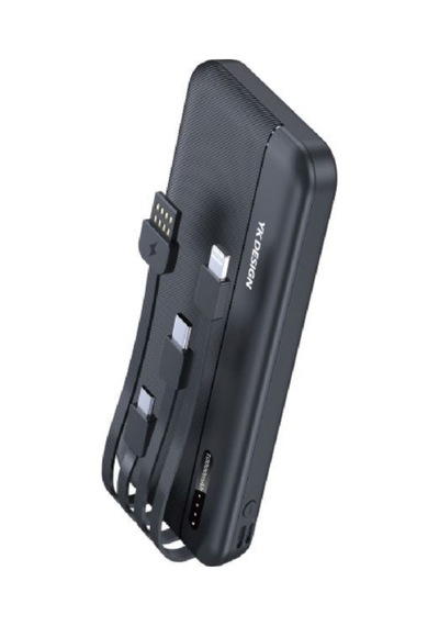 Buradabuldun 10000 Mah Micro Type-c Usb Lightning 4 Kablolu Hızlı Kablosuz Şarj Powerbank Çok Renkli