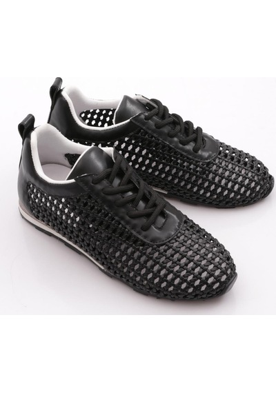 Dgn B0030 Kadin Delikli Casual Ayakkabi Siyah
