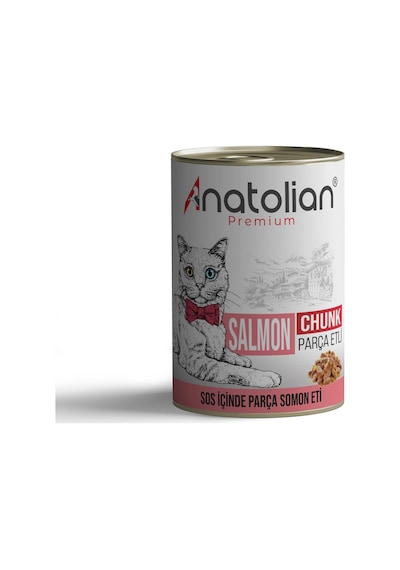 Anatolian Premium Adult Salmon Somonlu Yetişkin Kedi Konservesi 400 G