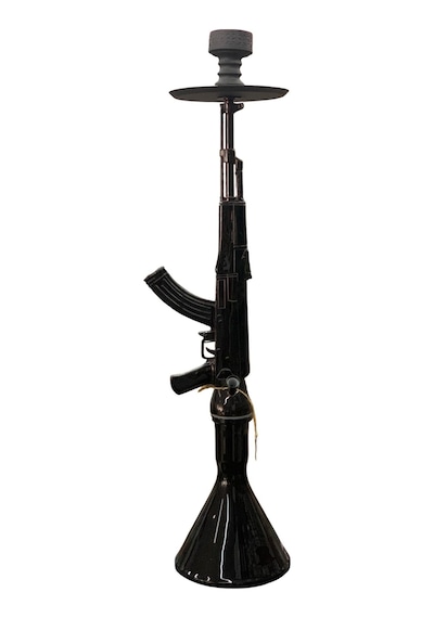 Alüminyum Gövdeli Ak-47 Kalaşnikof Tasarım 90 Cm Premium Nargile Seti Büyük Boy Contalı Sistem 26443422
