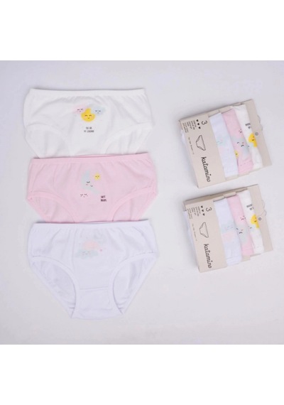 Katamino Beryu Kız 3lü Slip K128627 Karışık Renk Asorti