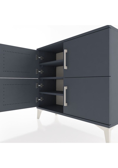 Arges Şifonyer 3 Raflı 4 Kapaklı 88x30x80 Antrasit-antrasit Antrasit Arges Şifonyer 3 Raflı 4 Kapaklı 88x30x80 Antrasit-antrasit Antrasit