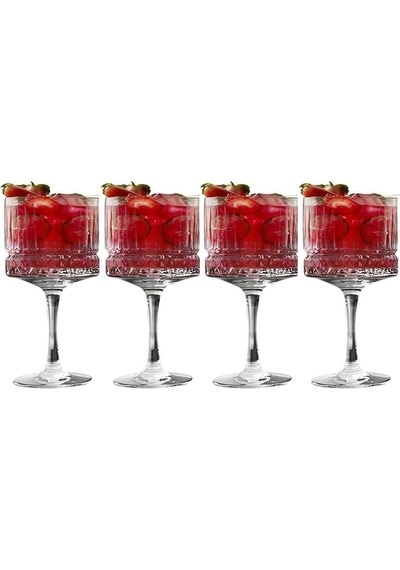 Paşabahçe Elysia Ayaklı Martini Kadeh - 4 Lü Çok Amaçlı Sunum Bardağı