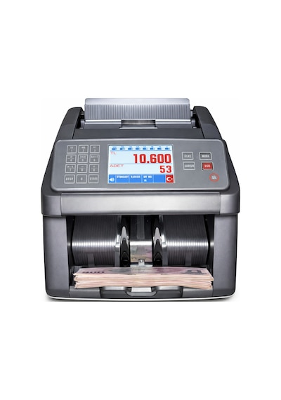 Sesli Karışık Para Sayma Makinesi Mıx 80 New, Tl Ve Euro Karışık Sayım - Dolar Adet Sayım Müşteri Ekranı