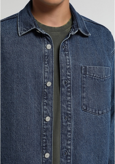 Colin's Colins Oversize Fit Erkek Mid İndigo Denim Shacket Cl1082681 Q1.v1 Dn45149