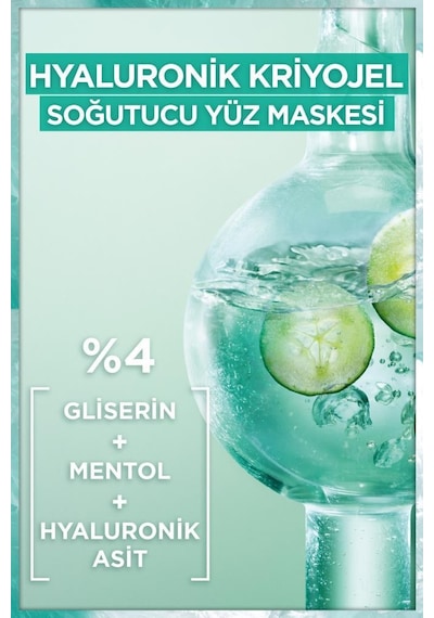 Garnier Hyaluronik Kriyojel Yorgunluk Karşıtı Soğutucu Yüz Maskesi