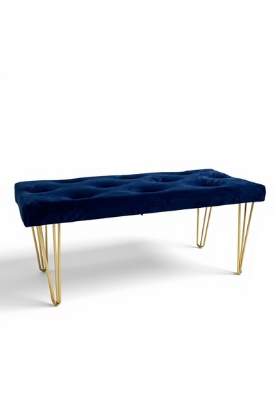 Sergama Bench Sandalye Laciver - Altın
