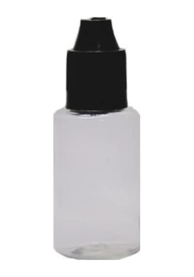 30ml Pet Şeffaf Likit Şişesi Siyah Kapaklı Şişe, 12 Adet, Plastik Şişe, Likit Şişesi, Sıkıma Uygun Yumuşak Şişe, Şeffaf Şişe