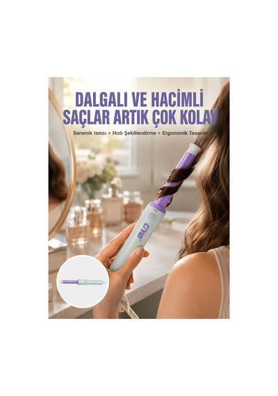 Hızlı Isınan, Kompakt Ve Güvenli Tüm Saç Tiplerine Uygun Kıvırma Cihazı Yeni Nesil