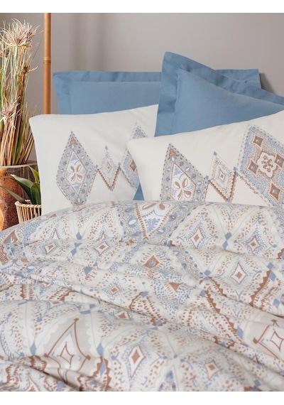 Cotton Box Bohem Nevresim Takımı Çift Kişilik Zanora İndigo Çok Renkli