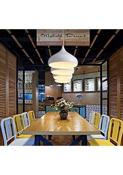 Mylights Modern Spor Metal Sarkıt Avize Mutfak Avize Oda Avize Ofis Avize Cafe Avize Restorant Avize Beyaz