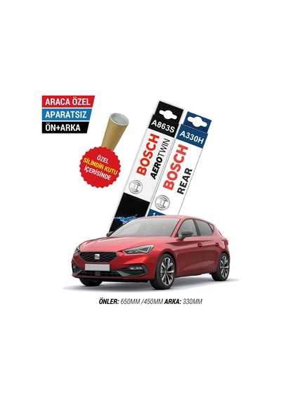 Seat Leon Ön Arka Silecek Takımı 2020-2022 Bosch Aerotwin