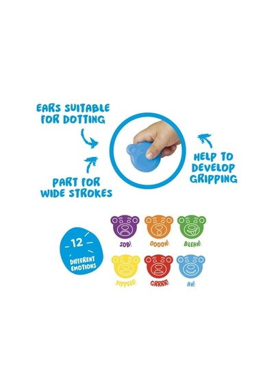 Carioca Teddy Bebek Crayons 12'li +1 Yaş Genel