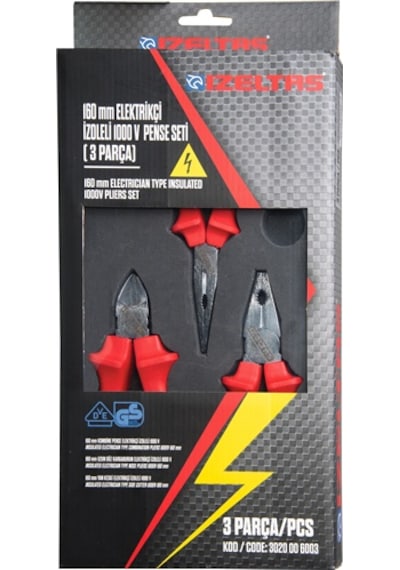 1000v İzoleli Elektrikçi Set 3 Parça