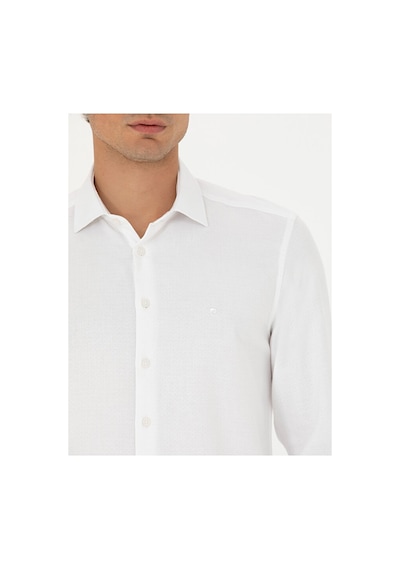 Pierre Cardin Slim Fit Uzun Kollu Gömlek 50275684-vr013 Beyaz