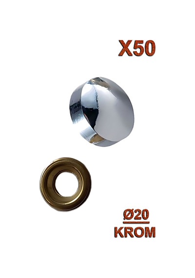 Vida Kapama Ø20 Krom 50 Adet