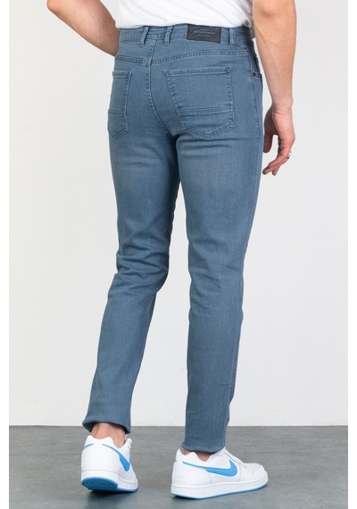 Hlt Jeans Erkek Mavi Slim Fit Likralı Esnek Taşlamalı Kot Pantolon 001 Mavi 29 - 31