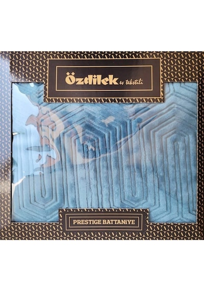 Özdilek Prestige Embos Çift Kişilik Battaniye 220x240 -göl Mavi Göl Mavisi