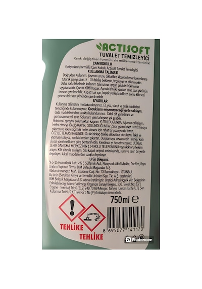 Çam Kokulu Renk Değiştiren Tuvalet Temizleyici 750 Ml X 4 Adet 99246699