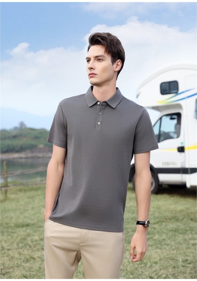 New Performance Premium Polo T-shirt %72,8 Pamuk %27,2 Polyester Demir Grisi