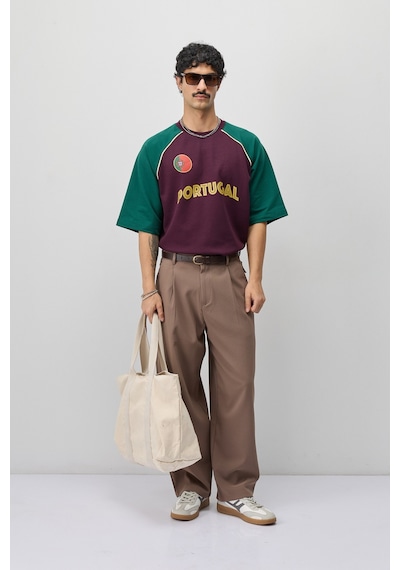 Fıfa World Cup 26 Portekiz Oversize Tişört Bordo