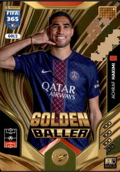 Fifa 365 Adrenalyn Xl 2026 Achraf Hakimi Golden Baller