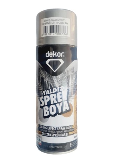 Sprey Boya Parlak Gümüş Dekor 9006-668 0357 Metalik Gümüş Gri