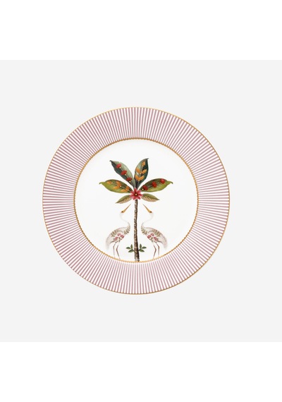 Pembe Porselen Kahvaltı Tabağı 21 Cm