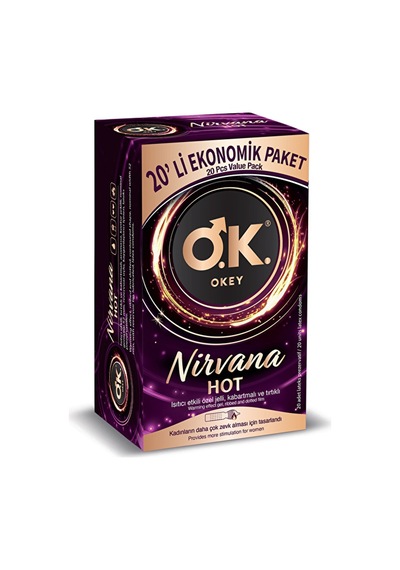 3 Adet Okey Prezervatif Ekonomik 20'li Nirvana Hot