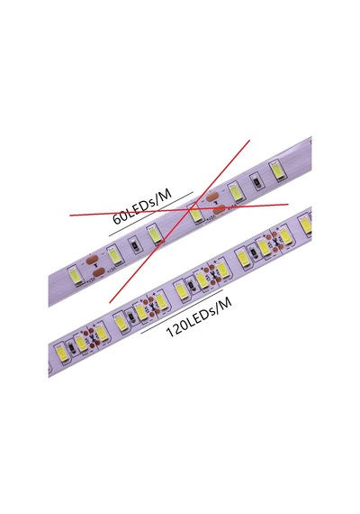 5 Metre Şerit Led 12 V - Metrede 120 Led – 120 X 5 Metre: 600 Led
