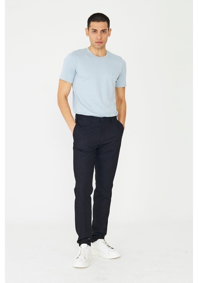 Lacivert Modern Kesim Erkek Casual Spor Pantolon Siyah