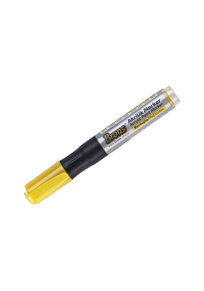 Brons Br-4010 Akrilik Markör Sarı Çok Renkli