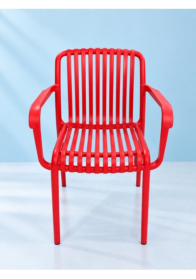 Paris Model Kırmızı Plastik Sandalye 4'lü Paket