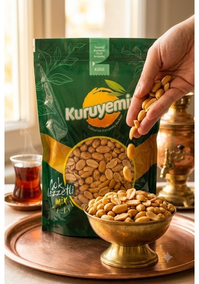 Taptaze Tuzlu Fıstık Çifte Kavrulmuş - İri Taneli Ve Lezzet Garantili 1kg 1 KG