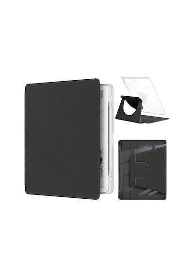 Kindle Scribe 11" 2025 Kılıfı 360 Döner Stand - Siyah Renk