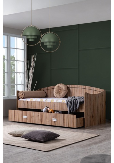 Yavrulu Karyola, Akasya Yavrulu Yatak +1 Adet Comfort Yatak Ceviz-90 X 200 Yavrulu Karyola, Akasya Yavrulu Yatak +1 Adet Comfort Yatak Ceviz-90 X 200