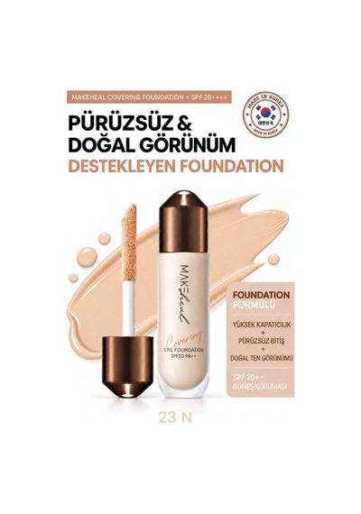 Covering Foundatıon + Spf 20++/pürüzsüz Ve Doğal Görünüm Destekleyen Foundatıon 23N