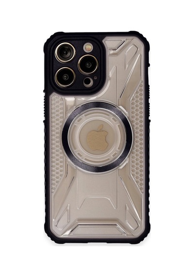 Apple iPhone Uyumlu 13 Pro Kılıf Prag Magneticsafe Kapak - Siyah Bz8683140585310