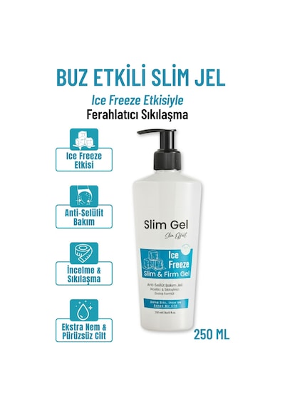 Selülit Ve Çatlak Karşıtı Bölgesel İncelme Ve Sıkılaştırıcı Buz İce Jel Soğuk Lipoliz Slim Jel