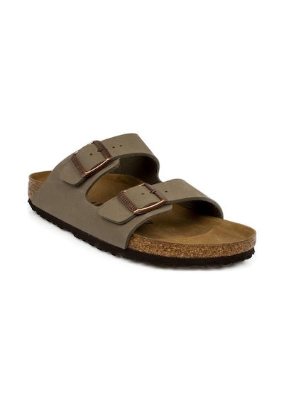 Birkenstock Arizona Bs Gri Çift Toka Erkek Terlik Gri
