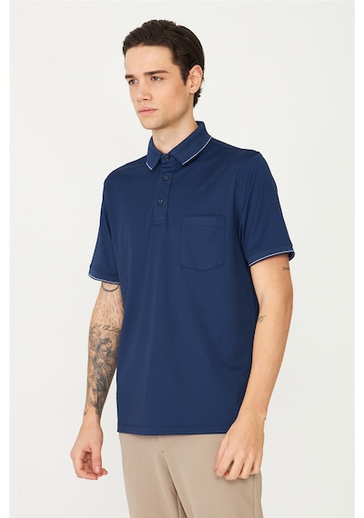 Lacivert Polo Yaka T-shirt Lacivert