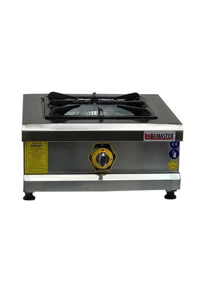 İnoxmaster Tekli Set Üstü Endüstriyel Ocak Ce Belgeli Doğalgazlı