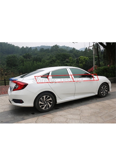 Honda Civic Fc5 2016-2021 Cam Alt Çıta Kromu Nikelajı
